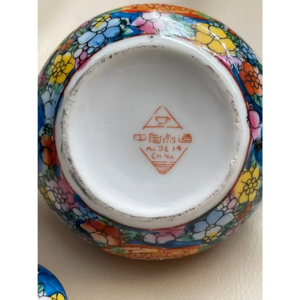 Vintage Mini Asian Japanese Teaset Tea Set Tea Pot Unique